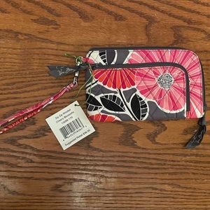 Vera Bradley Cheery Blossoms Zip Zip Wristlet NWT